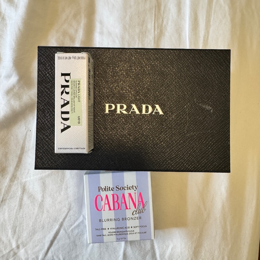 Prada Bronzer & Contour Set with Black and White Packaging